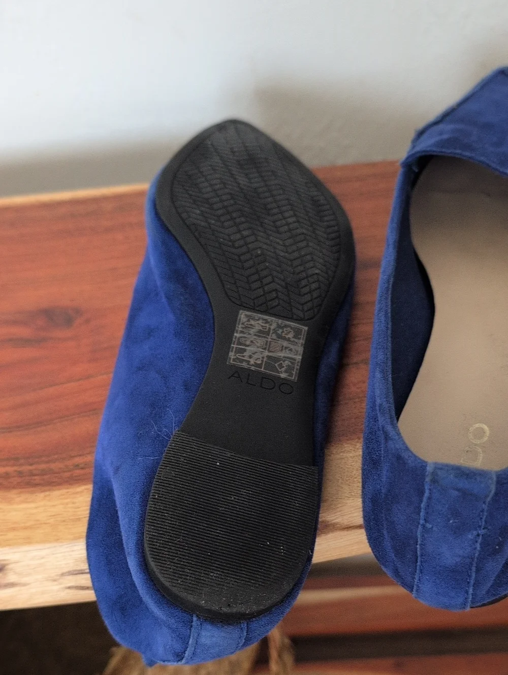 Aldo Blue Suede Loafers Size 7